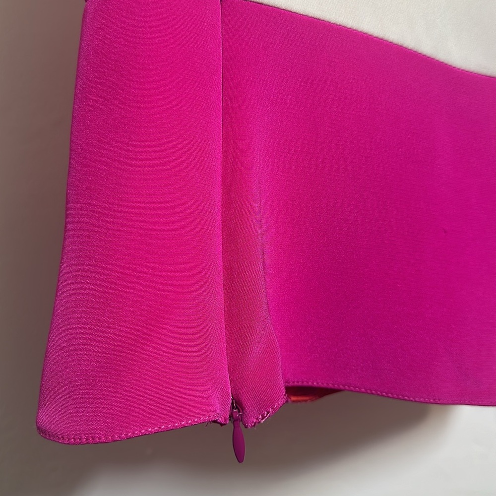 NWT Ohne Titel Chalk / Coral / Fuschia Silk Sleeveless Top Size EU-38 - Picture 10 of 11
